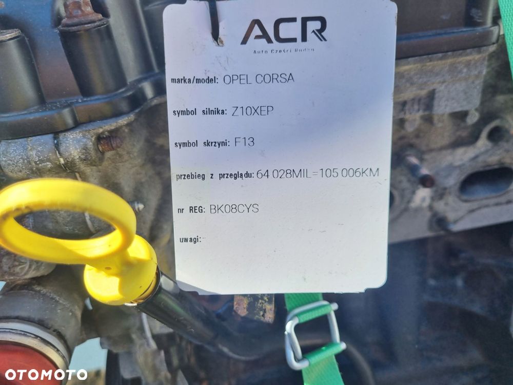 SILNIK KOMPLET Opel Corsa D 1.0 12V 60KM serwisowany 105tyś Z10XEP - 5