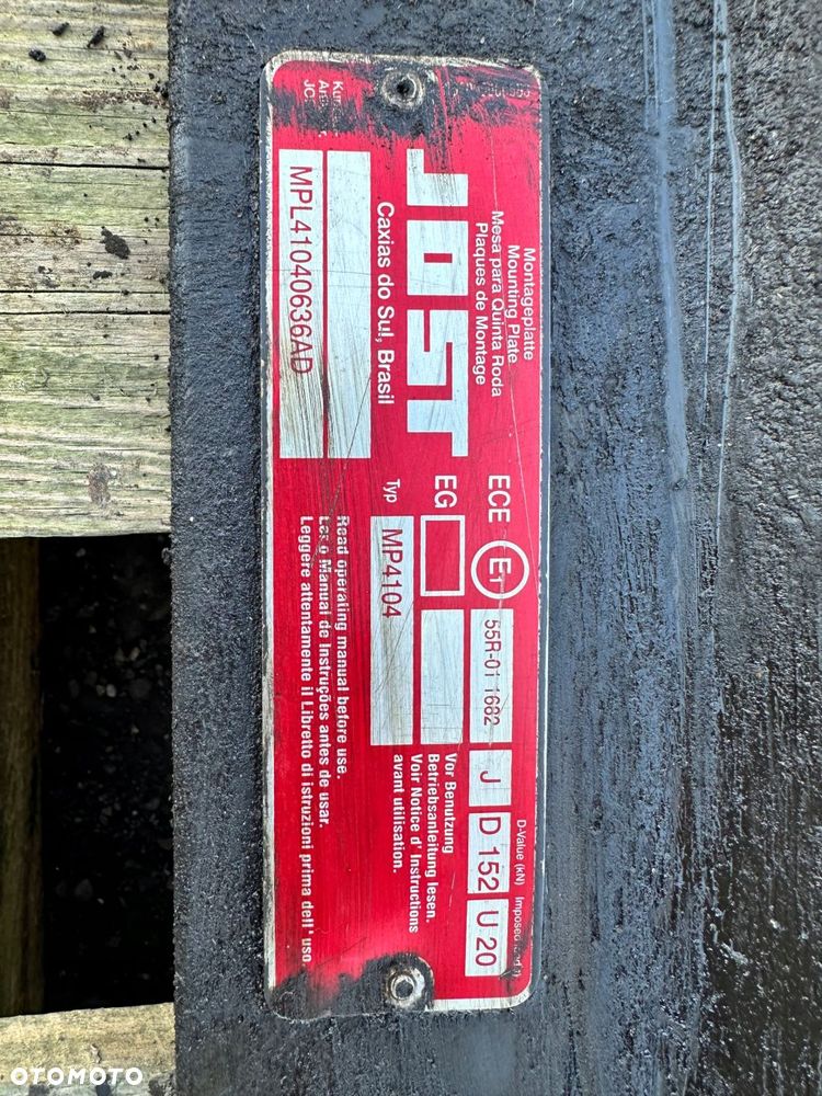 blacha siodła scania 4 cm jost - 2