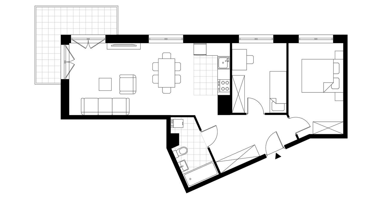 3-pokojowe mieszkanie 63m2 + balkon - Pełny obrazek: 4/24