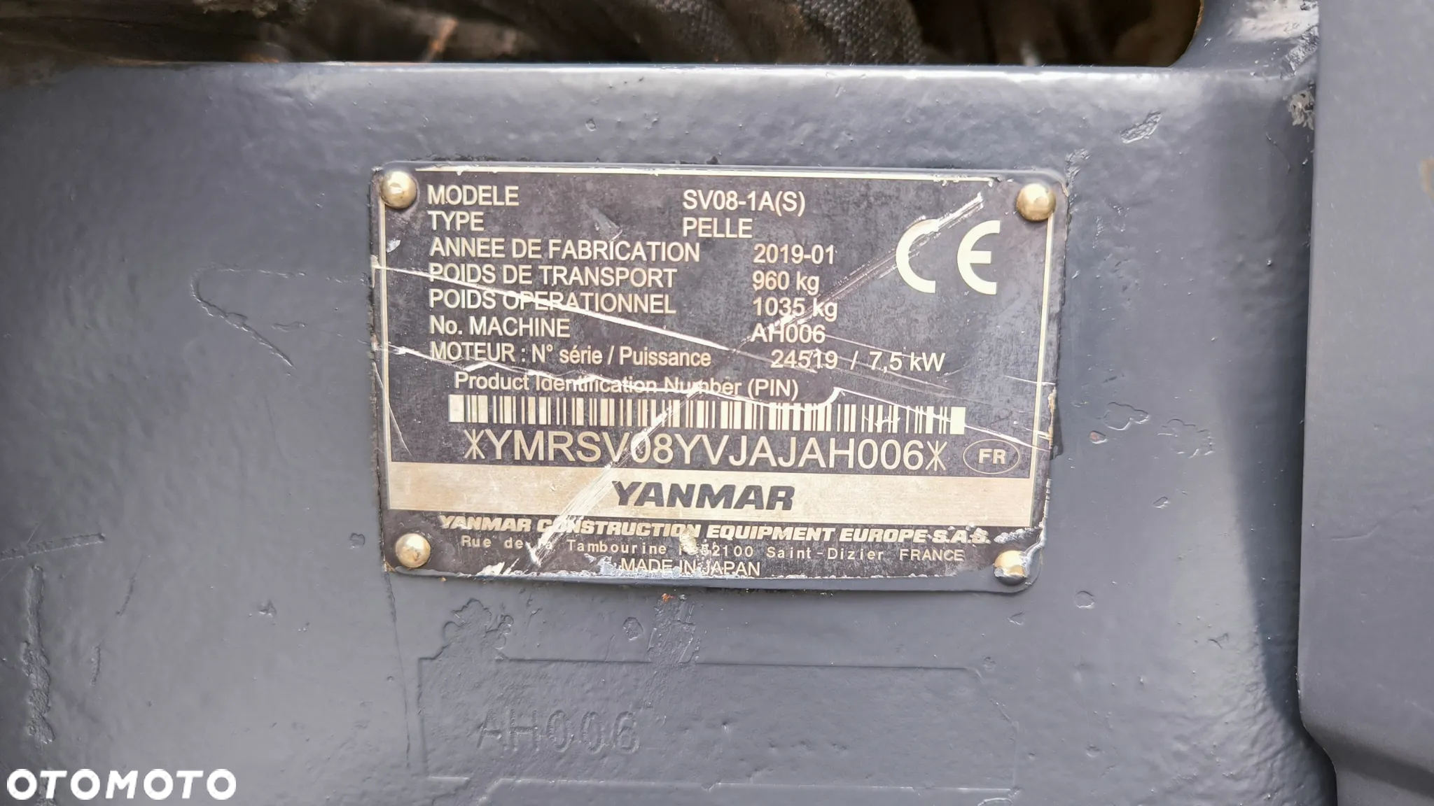 Yanmar SV 08 - 1 A (S) - 8
