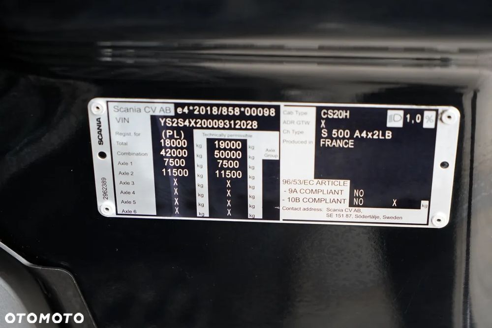 Scania S 500 / MEGA / RETARDER / LOW DECK / KLIMATYZACJA POSTOJOWA / - 34