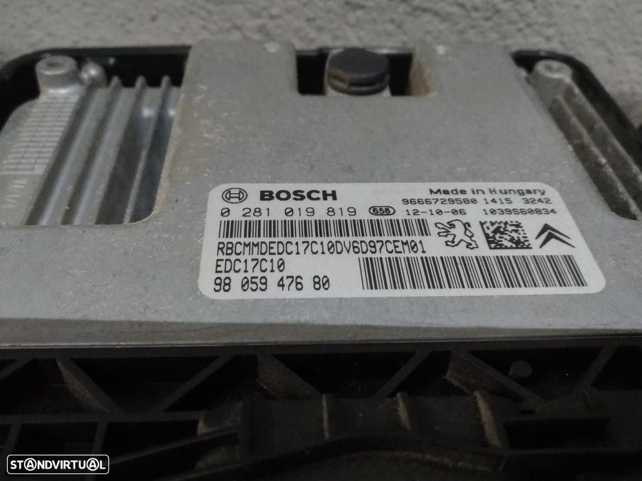 Centralina Motor BSI Ignição Citroen C3 1.6 HDI 2009 A 2016 - 2