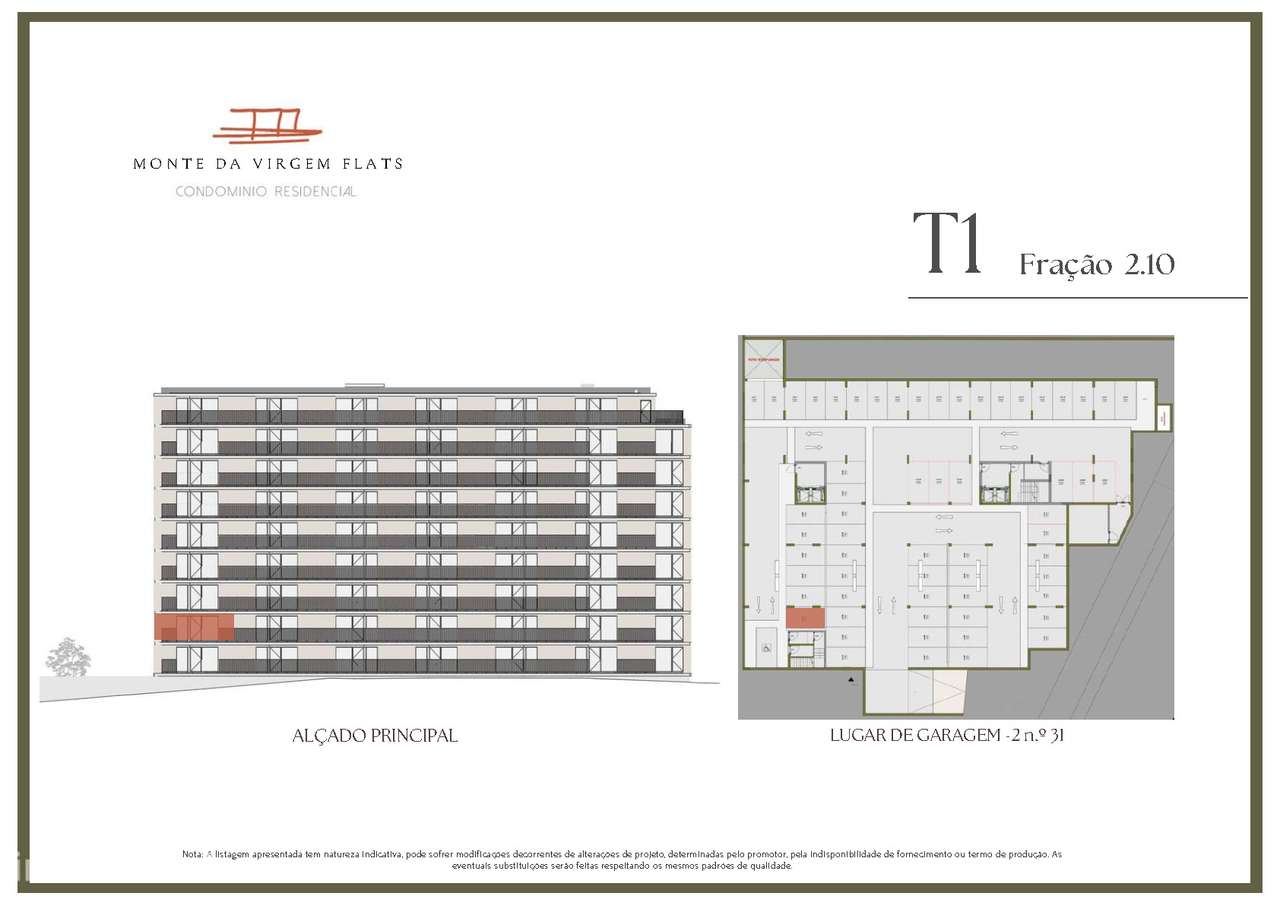 APARTAMENTO T1 COM VARANDA E GARAGEM - MONTE DA VIRGEM, V. N. DE GAIA - Grande imagem: 3/3