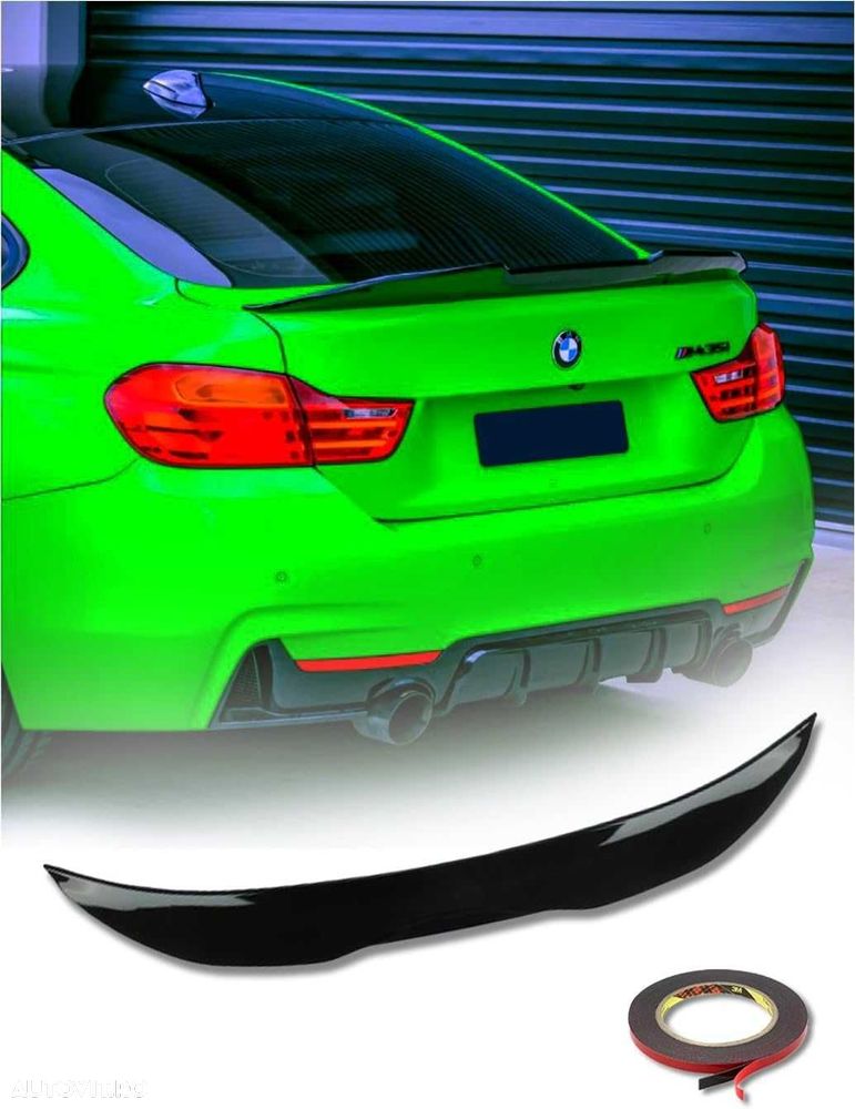 Eleron Portbagaj High Kick PSM BMW Seria 4 F32 Coupe, Negru Lucios - 7