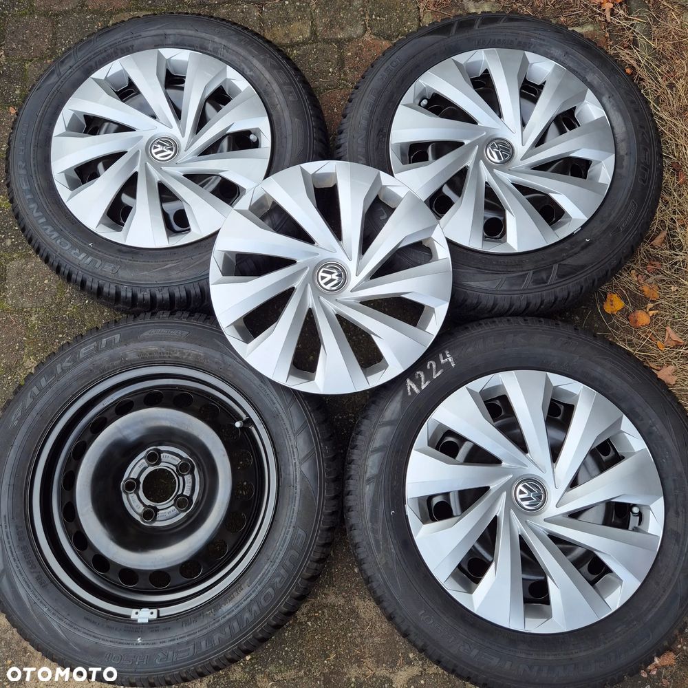 NOWE KOŁA ZIMA VW POLO SEAT IBIZA SKODA FABIA 185/65 R15 FALKEN 5x100 - 1