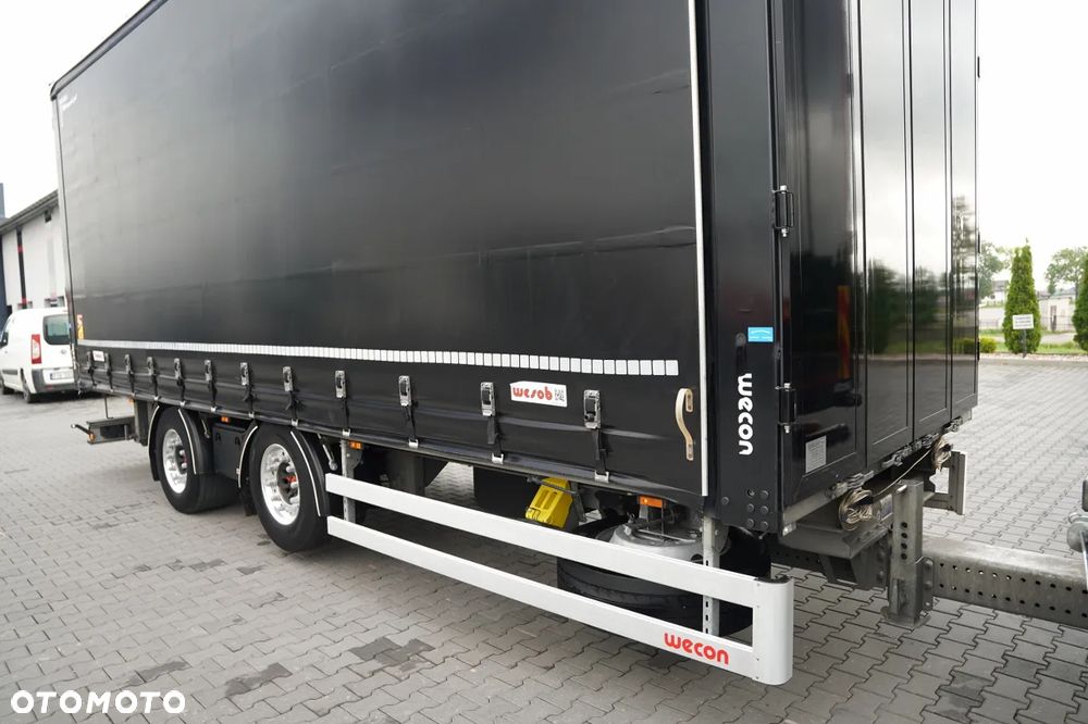 Scania S 500 / ZESTAW TANDEM 120 M3 / PRZEJAZDOWY / FIRANKA / 7,7 M + 7,7 M / WECON / OŚ PODNOSZONA / - 17