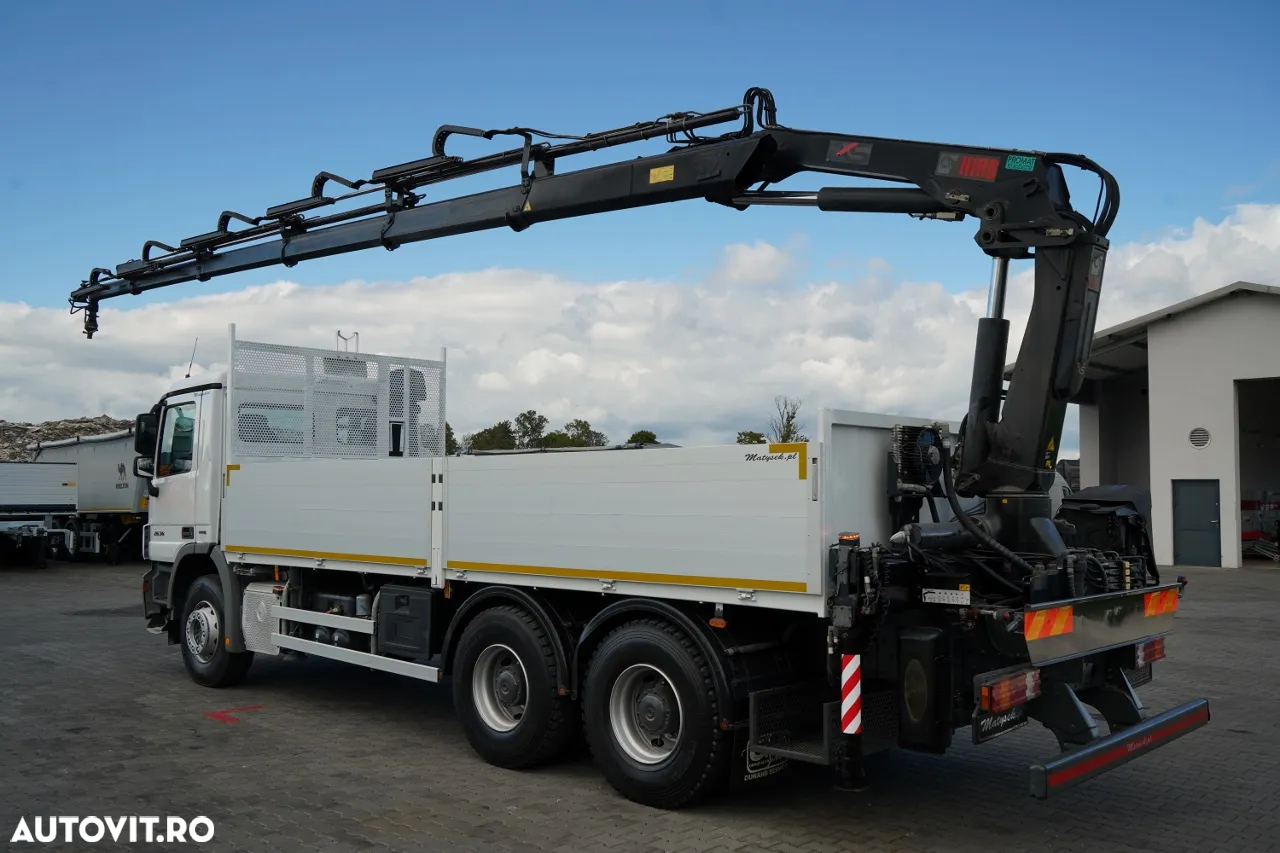 Mercedes-Benz ACTROS 2636 / 6x4 / CAROSERIE DE LIVRARE 6.5 M + HIAB HDS / PODEA REZISTENTĂ / RADIOCOMANDĂ / ROTATOARE / IMPORTAT - 4