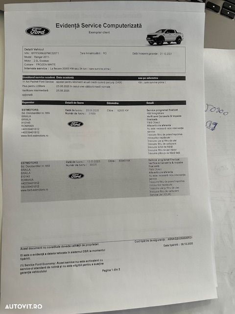 Ford Ranger Pick-Up 2.0 EcoBlue 213 CP 4x4 Cabina Dubla Raptor Aut. - 20