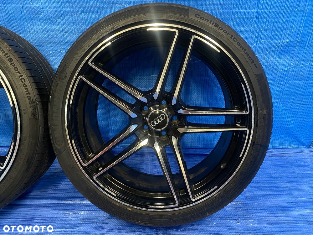 KOŁA KOŁO 21 FELGA ALUMINIOWE ALUSY 21"x 9,5J ET35  5X112; 66,6mm KOŁA NA SZTUKI ; OPONY CONTINENTAL ; AUDI Q7 ORYGINAŁ - 6