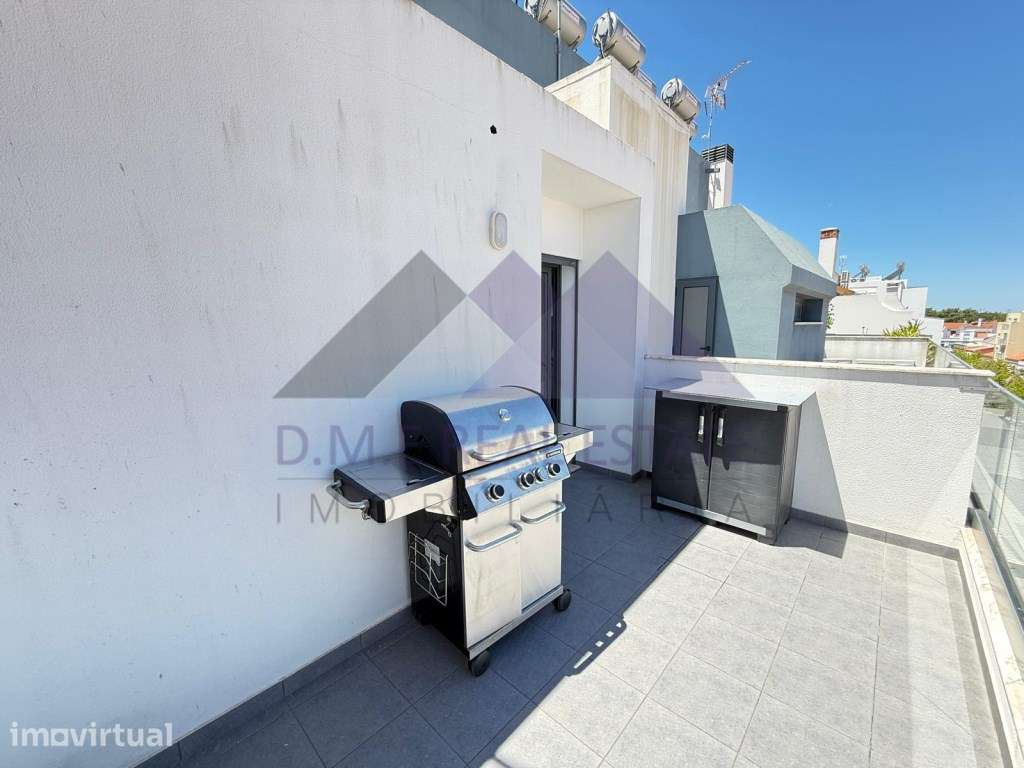 Duplex T1+1 Moderno com Terraço e Varandas - a 350m da Praia em Mon... - Grande imagem: 3/24