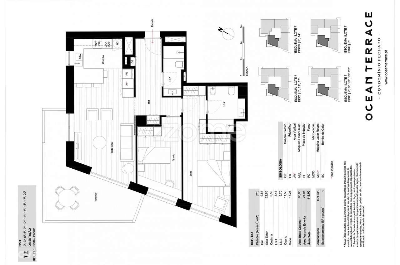 Apartamento T2 Leça da Palmeira - Ocean Terrace - Grande imagem: 3/48