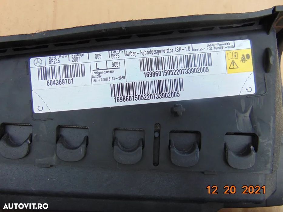 Airbag spate Mercedes B Class w245 A Class w169 airbag-uri spate - 3