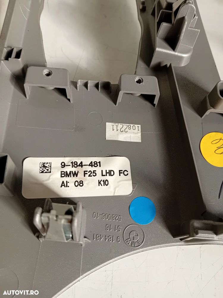 Ornament Trim Consola Centrala Bmw X3 F25 An 2010-2015 Volan Stanga Motor N47 N57 B47 B57 - 5