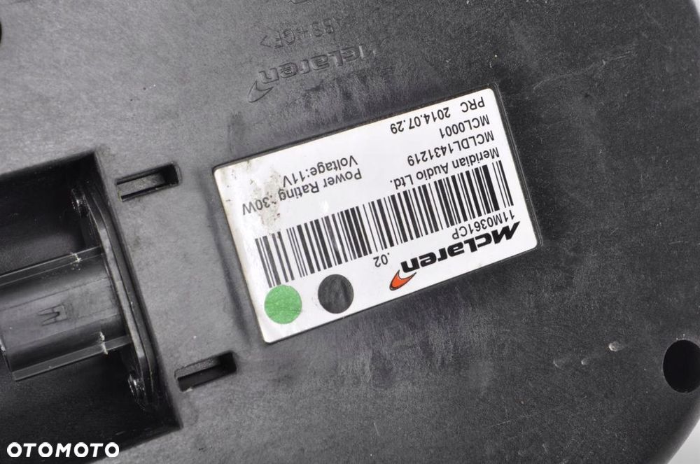 MCLAREN 650S WZMACNIACZ GŁOŚNIKI MERIDIAN KOMPLET - 5