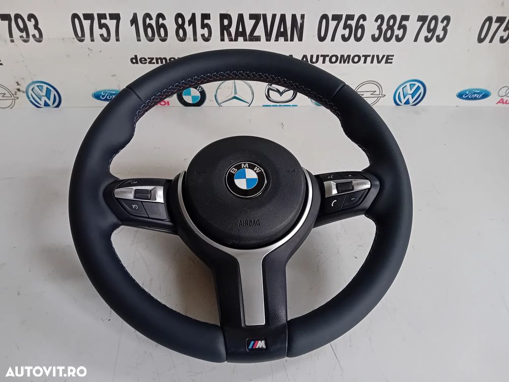 Volan Cu Airbag BMW M Paket Nou Piele Nappa Seria 3 4 5 X1 X2 F30 F31 F33 F34 F36 F10 F11 - 5