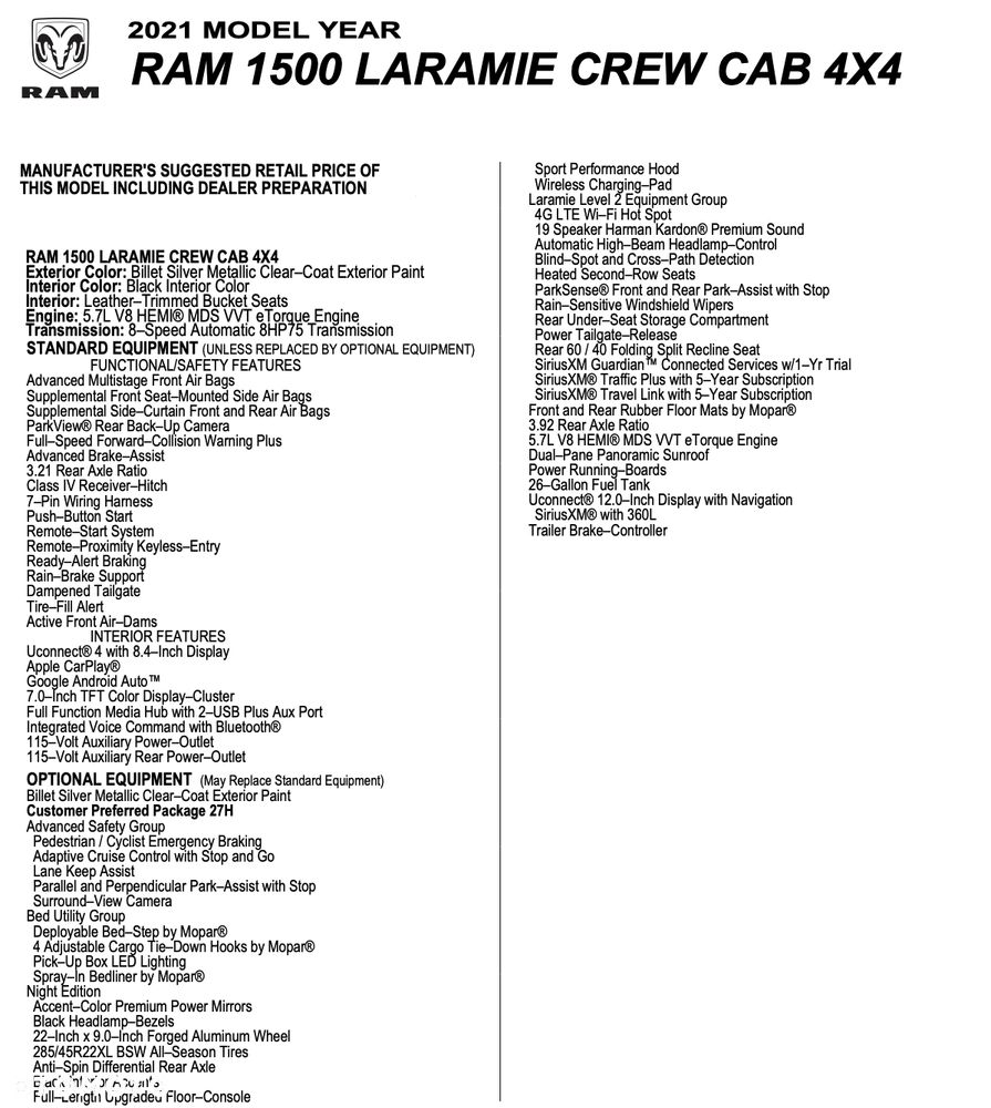 RAM 1500 5.7 Crew Cab Laramie - 22