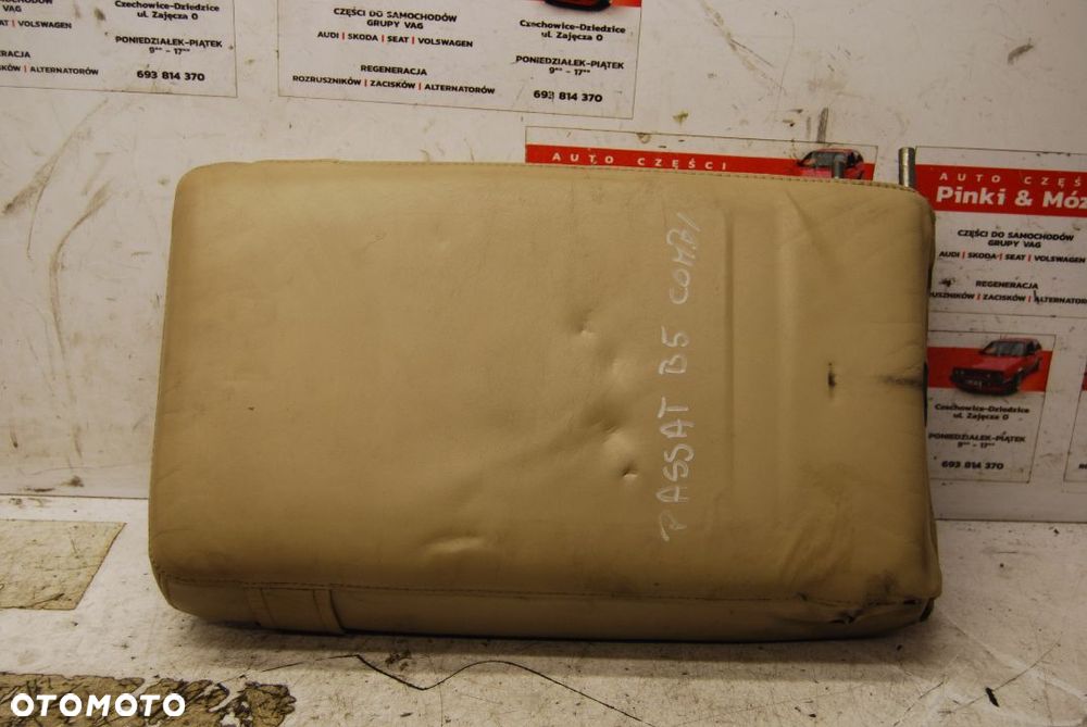 PODŁOKIETNIK KANAPY SKÓRA KREMOWA VW PASSAT B5 KOMBI - 1