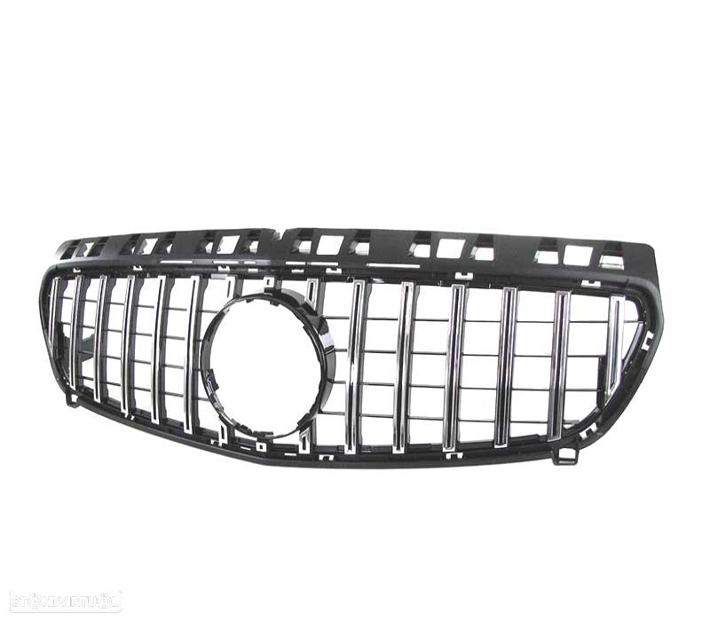 GRELHA FRONTAL MERCEDES CLASE A W176 GT 12-15 PRETO CROMADO - 2