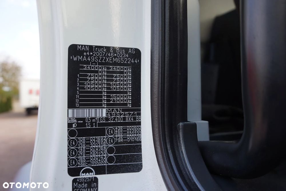 MAN TGS 32.400 8x4 BETONOMIESZARKA LIEBHERR DMC. 34000 KG IDEAŁ - 36