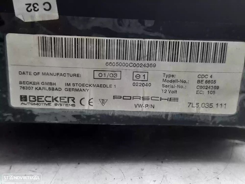 SISTEMA AUDIO / RADIO CD PORSCHE CAYENNE 2004 -7L5035111 - 4