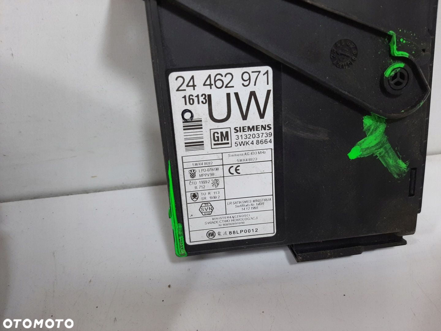 OPEL CORSA C 1.2 16V 3D 01R STEROWNIK SILNIKA ZESTAW 0261206074 09115112 - 9