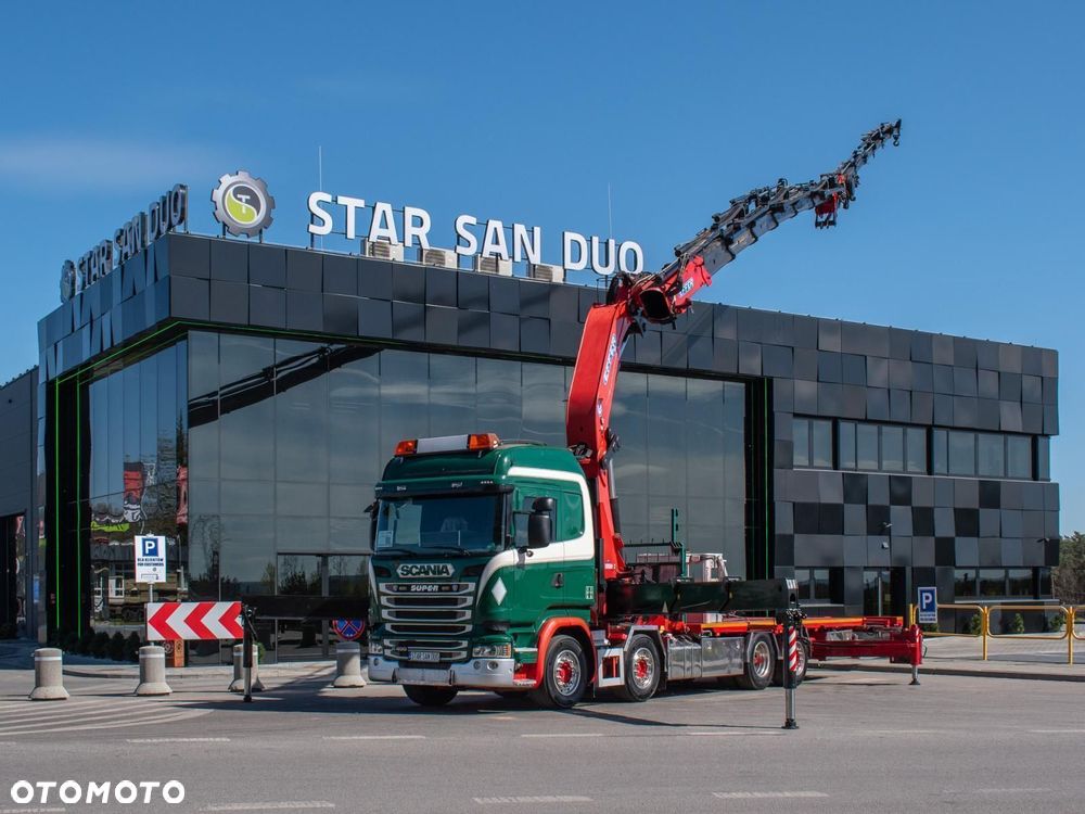 Scania R490 8x2 EFFER 955 Fly Jib Wciągarka Kosz HDS Żuraw - 8