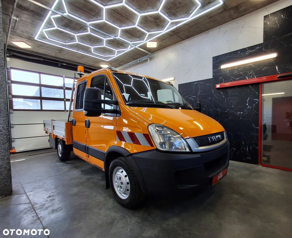 Iveco Daily 35S14 Doka Dubel Brygadówka Służba Drogowa Silnik 3.0 Pomarańczowy 6 Miejsc Hak Kamera Cofania Webasto Ogrzewanie Postojowe Klimatyzacja Fotele Pneumatyczne - 1