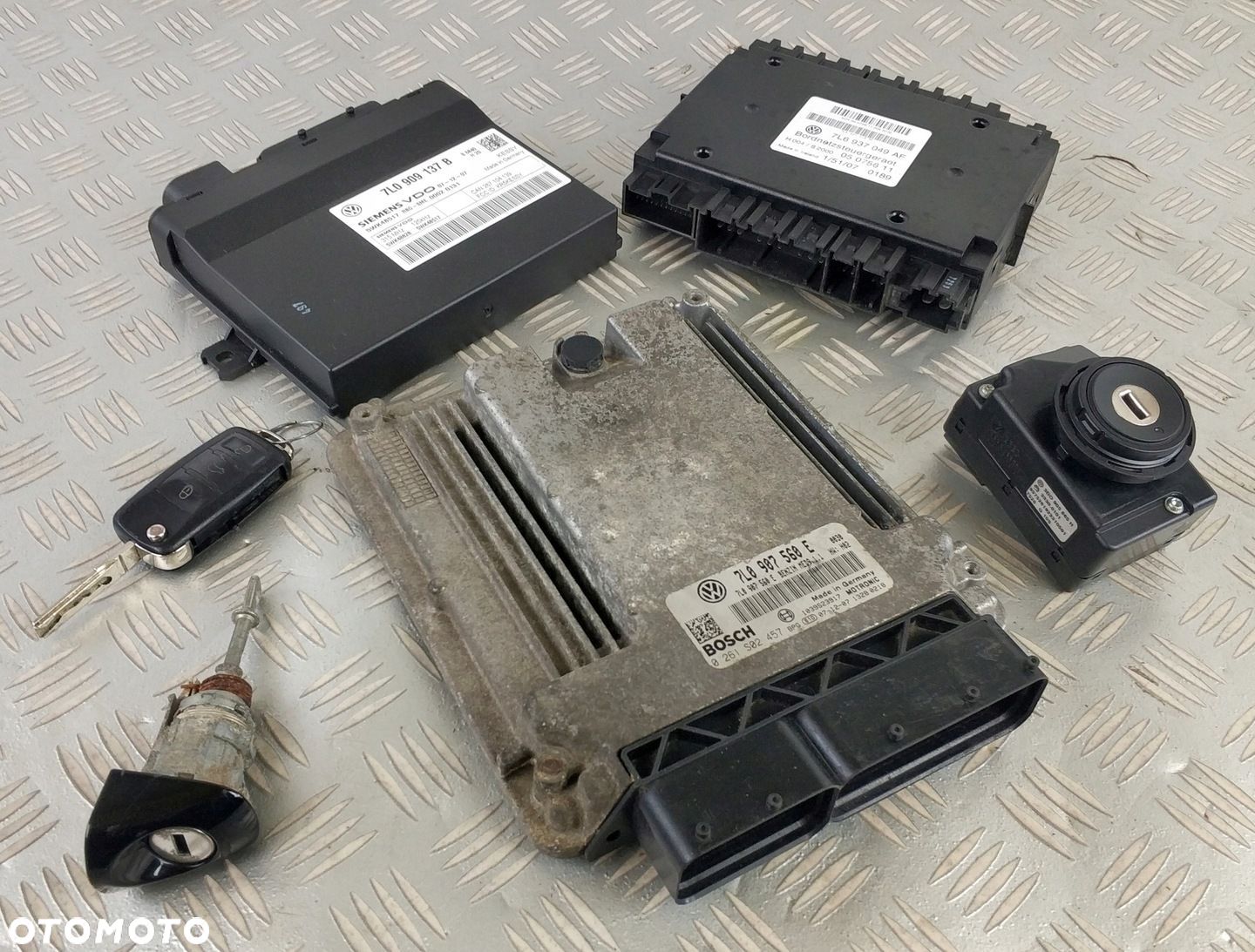 komputer zestaw do odpalania kluczyk VW TOUAREG 7L 4,2 FSI LIFT - 1