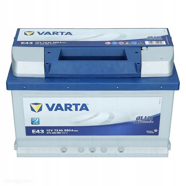 AKUMULATOR VARTA BLUE 72AH 680A E43 P - 2