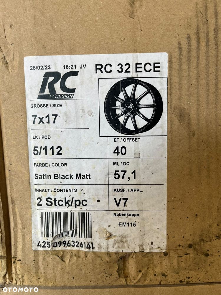 Felgi Aluminiowe RC-Design RC32 7x17 5x112 ET40 Komplet Nowy Nr Kat. F5 - 5