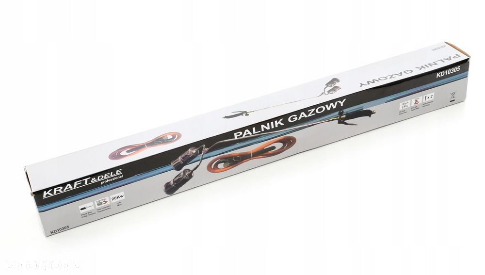 Kraft Dele KD10305 Palnik gazowy dekarski 2 dysze - 9