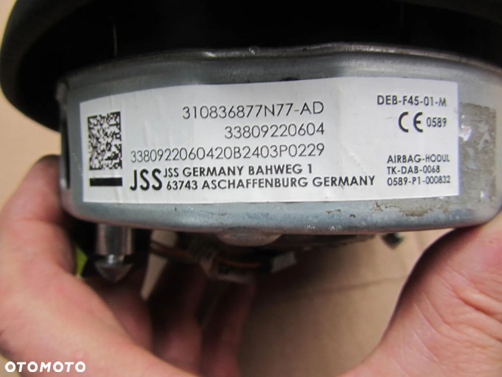 BMW 3-4 M-Pakiet-F20 F22 F30 F32 poduszka kierowcy-33809220604 - 3