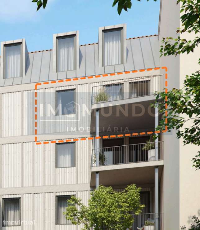 T2+1 Novo com Vistas Desafogadas: Condomínio Fechado Centro do Porto - Grande imagem: 2/23