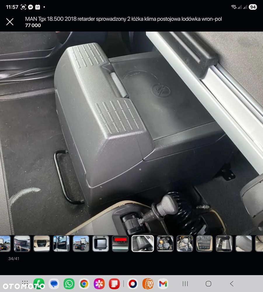 MAN Tgx 18.500 mały przebieg 2017 retarder sprowadzony 2 łóżka serwis lodówka wron-pol - 34