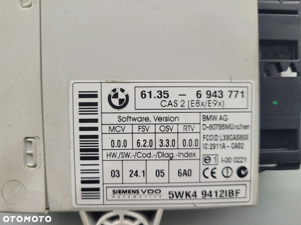 ZESTAW STARTOWY N52B25 N52 2.5B BMW E91 7555361 - 5