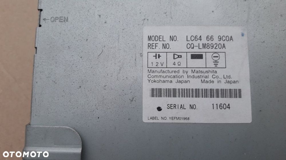 Mazda MPV 99-02 radio LC64669C0A - 2