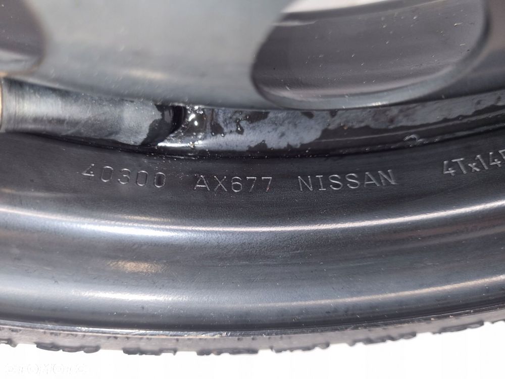 KOŁO DOJAZDOWE ZAPASOWE Nissan Micra K12 Note 105/70 R14 4x100 40300AX677 - 5