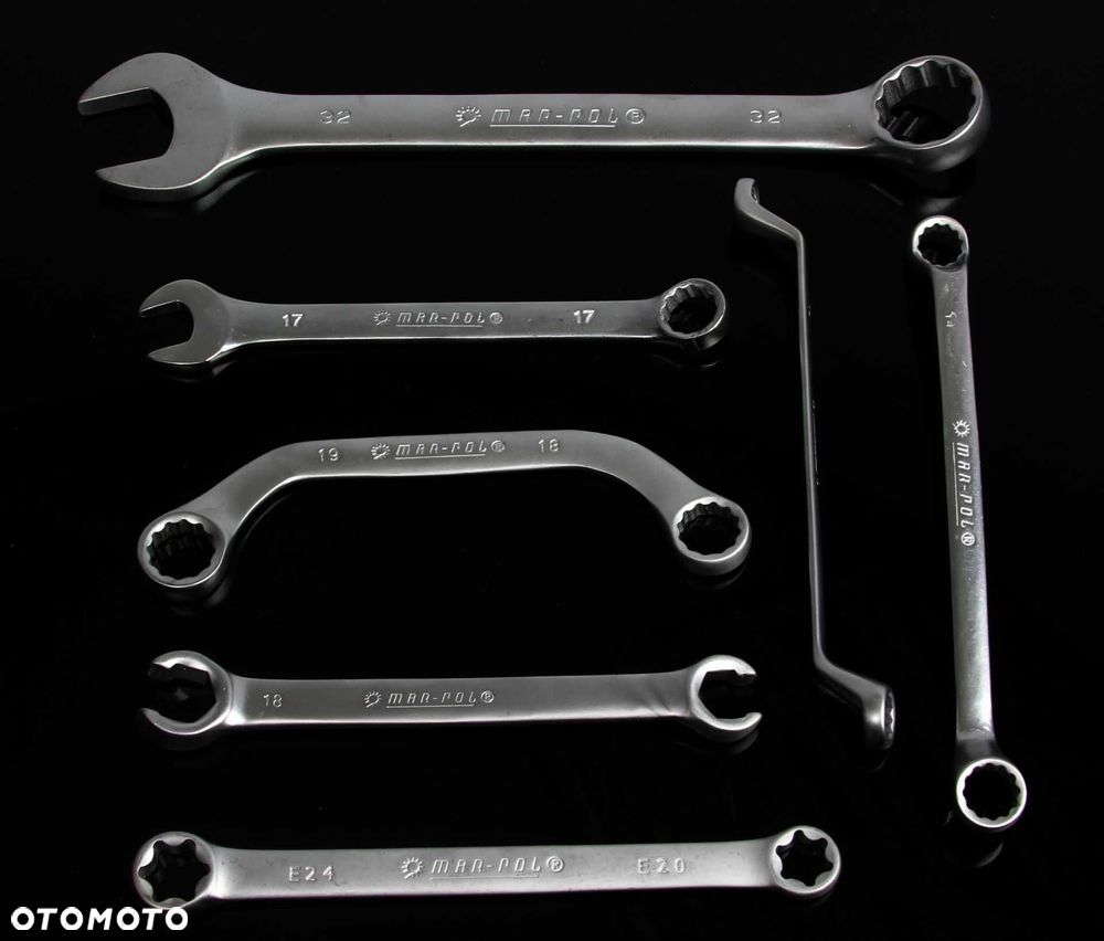 KLUCZE płasko oczkowe GIĘTE TORX PRZEWODÓW C 47szt - 6