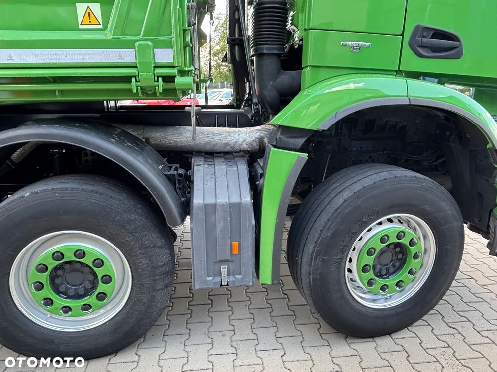 Mercedes-Benz AROCS 3251 8x4 Hydroburta Meiller Kiper (3248, 3243, 3245, 3246) bezwypadkowy z Niemiec, TOP stan . gotowy do pracy. - 38