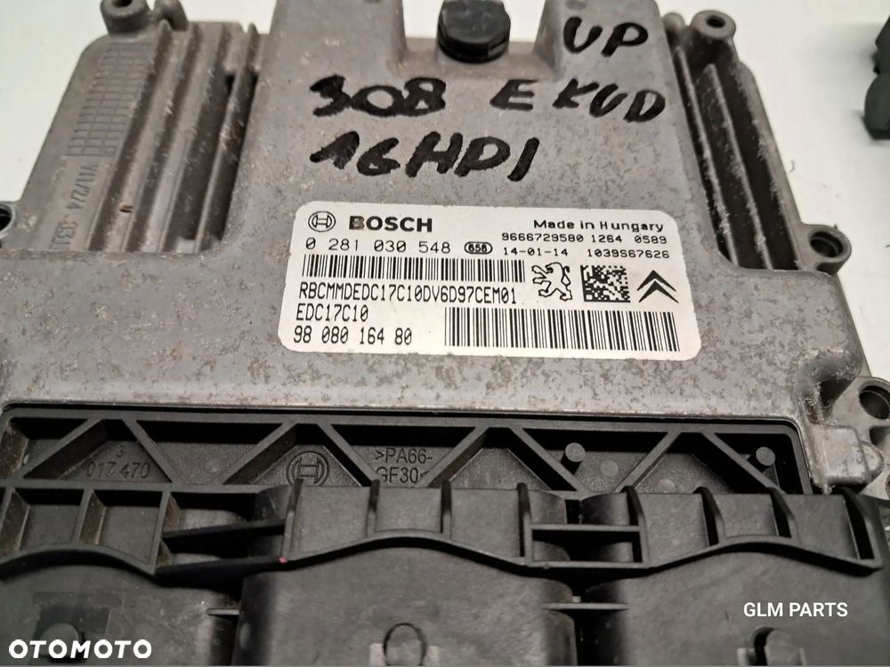 peugeot 308 ii t9 1.6 hdi zestaw startowy komputer bsi kluczyk - 3