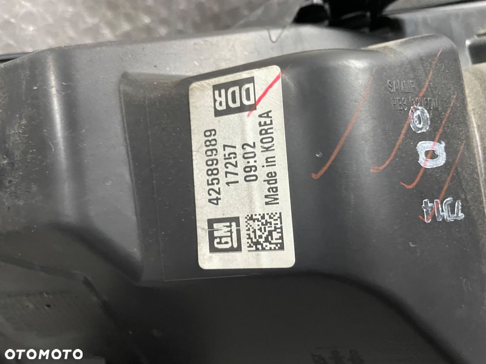 LAMPA PRZÓD PRAWA H7 LED OPEL MOKKA X 42589989 ORYGINAŁ - 18