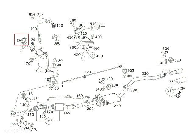MERCEDES B907 B910 SPRINTER Pierscien katalizator - 5