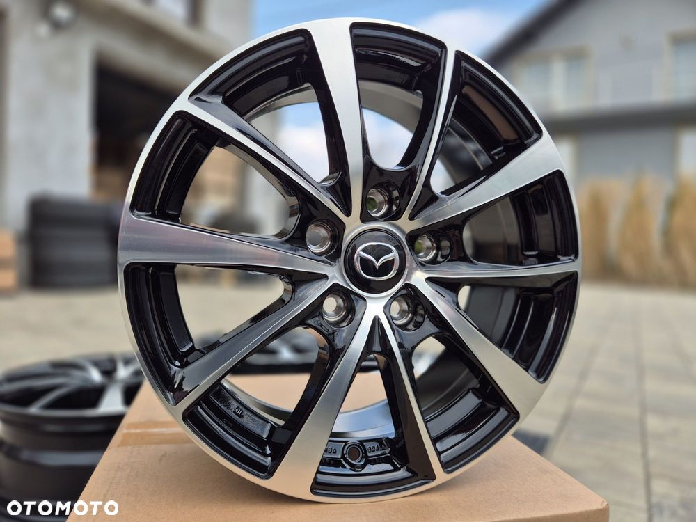 Mazda 16 " Felgi Nowe 5x114,3 CX-3 MX-5 Premacy 3 / 5 / 6 Czarny / Poler - 4