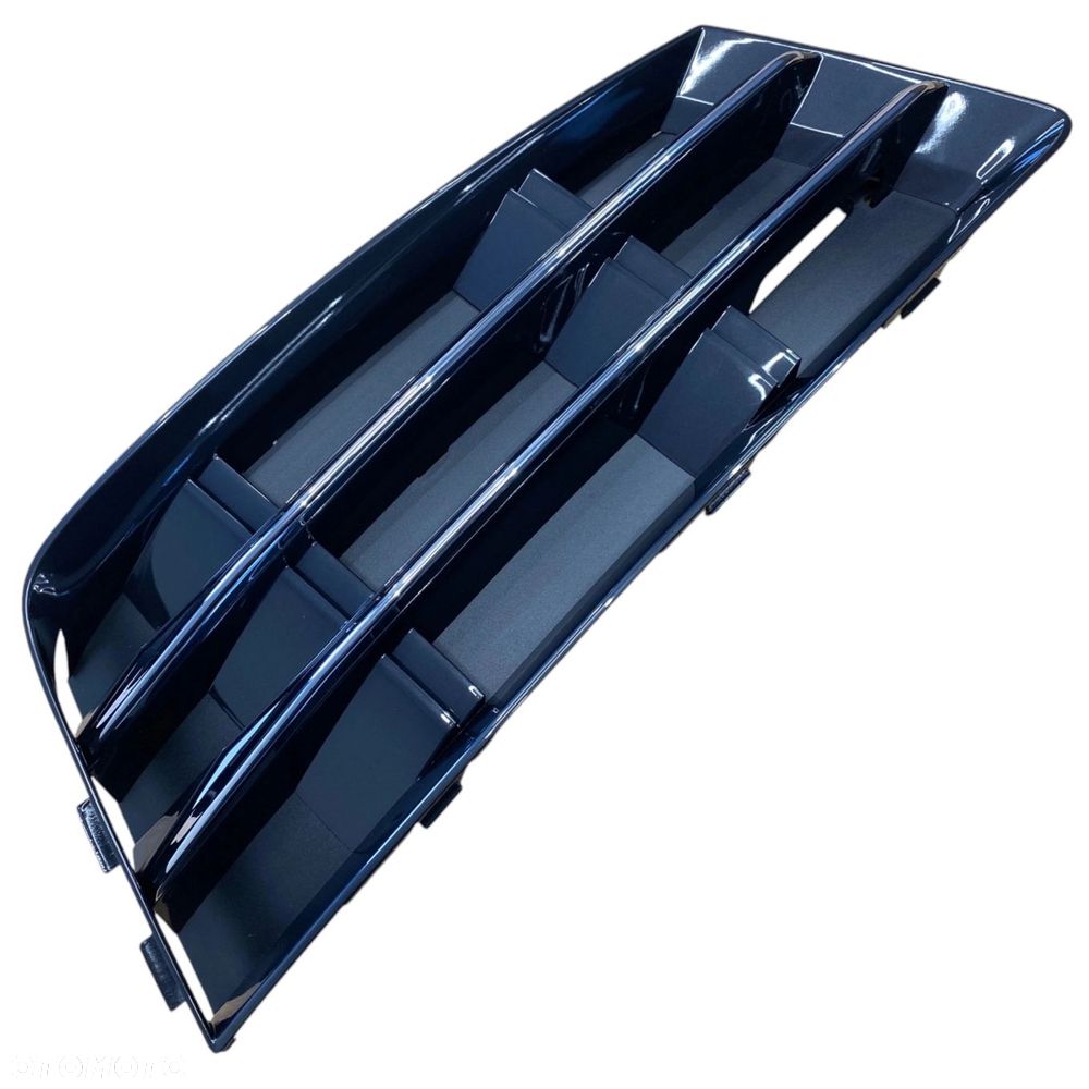 KPL x2 KRATKA ZDERZAKA KOMPLET atrapa przód AUDI A4 B9 15-19 czarna CHROM - 5