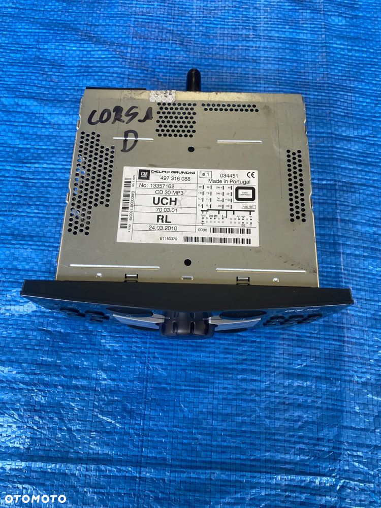 RADIO ORYGINALNE RADIOODTWARZACZ CORSA D 497316088  13357162 - 3