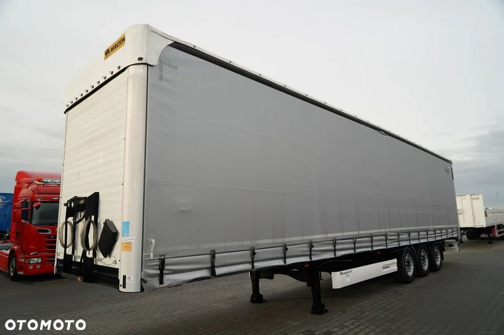 Wielton FIRANKA STANDARD / PODNOSZONY DACH / SYSTEM BDE - ROZSUWANE SŁUPKI / OŚ PODNOSZONA / MAŁO UŻYWANA - 4