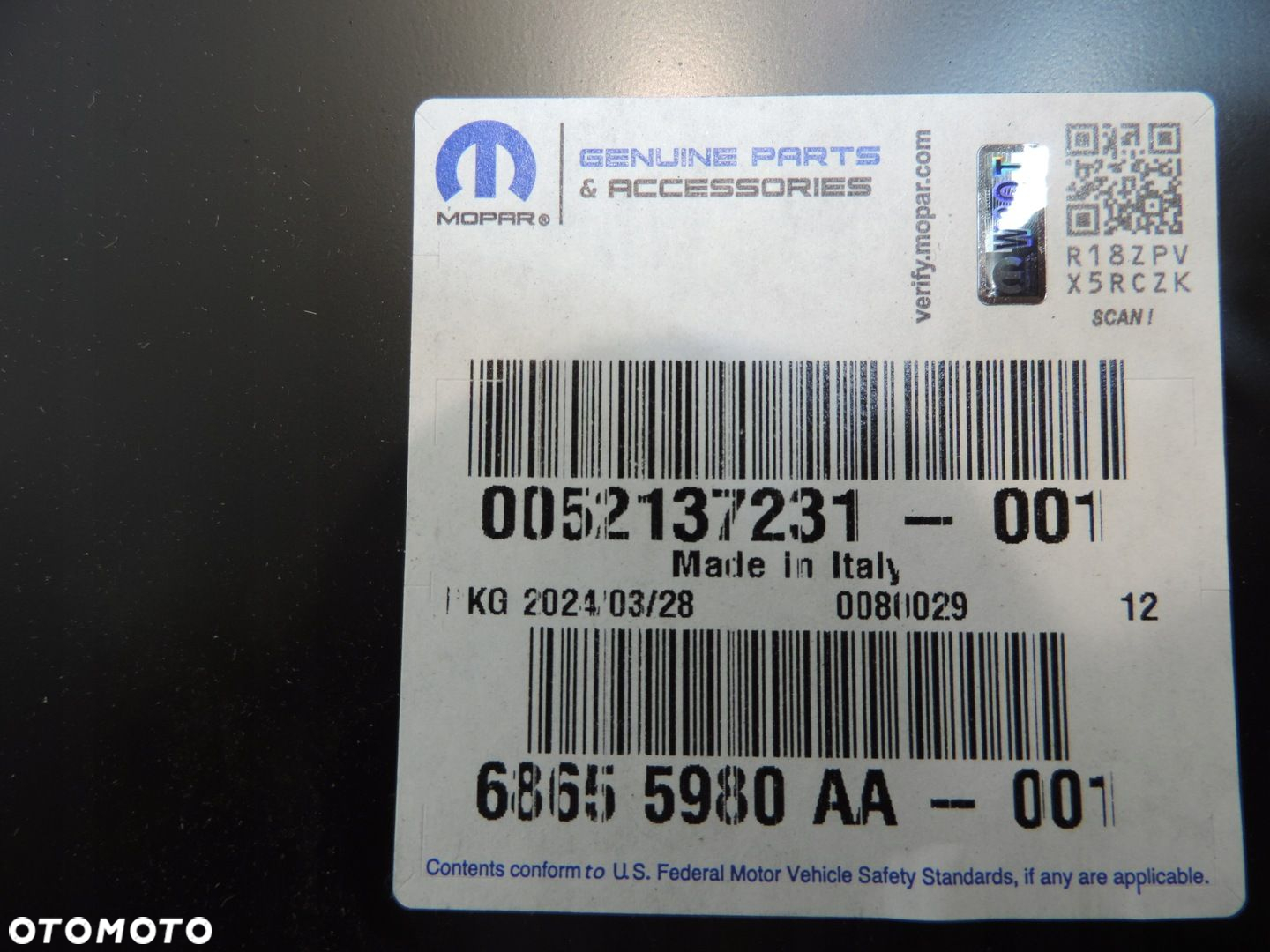 FIAT 500E ELECTRIC błotnik przedni prawy NOWY 52137231 - 6