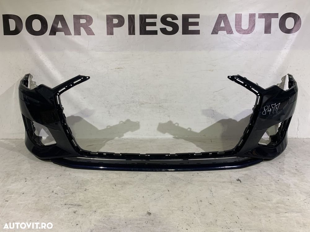 Bara fata Audi A6, C8, 2018, 2019, 2020, 2021, 2022, 2023, cod origine OE 4K0807437, cu gauri pentru spalatori faruri si senzori de parcare (4). - 1