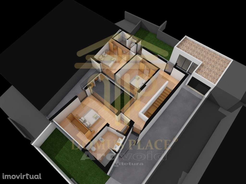 TERRENO EXCLUSIVO COM PROJECTO APROVADO PARA MORADIA T3 EM PERAFITA - Grande imagem: 3/10