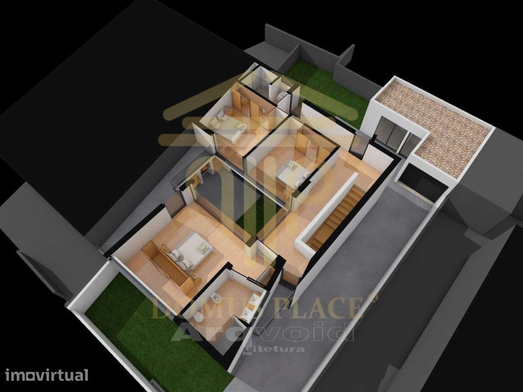 TERRENO EXCLUSIVO COM PROJECTO APROVADO PARA MORADIA T3 EM PERAFITA - Grande imagem: 3/10